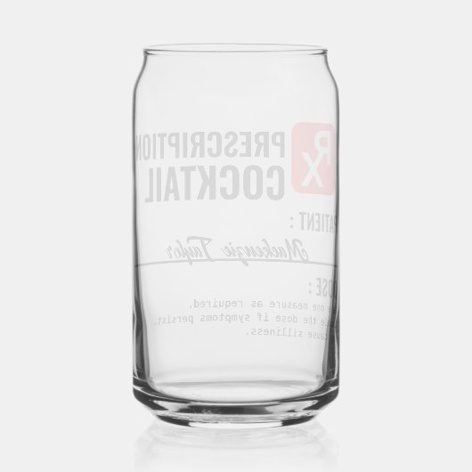 Personalisiertes Rezept Getränk Dosenglas (Rückseite)