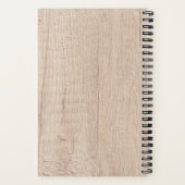 Personalisiertes Rezept-Holzbrett für den besten K Notizblock (Rückseite)