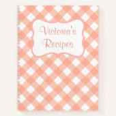 Personalisiertes Rezept Kochbuch Geschenk Notizbuch (Vorderseite)