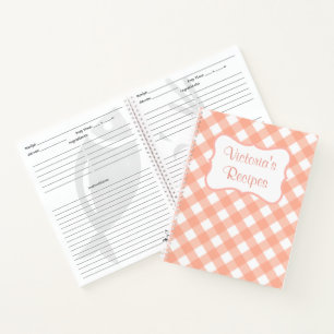 Personalisiertes Rezept Kochbuch Geschenk Notizbuch