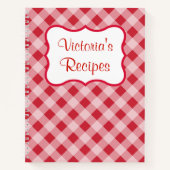 Personalisiertes Rezept Kochbuch Geschenk Notizbuch (Vorderseite)