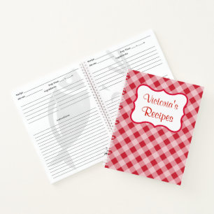 Personalisiertes Rezept Kochbuch Geschenk Notizbuch