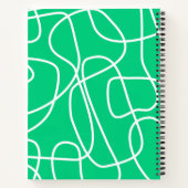 Personalisiertes Rezept Moderne Abstrakte Linie Ar Notizblock (Rückseite)