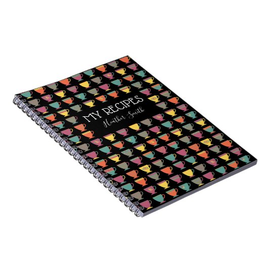 Personalisiertes Rezept Notebook, farbenfrohe Teeb Notizblock (Rechte Seite)