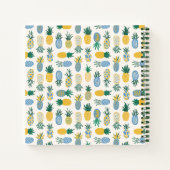 Personalisiertes Rezept-Notebook für Ananas Notizblock (Rückseite)