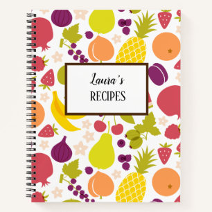 Personalisiertes Rezept-Notebook Notizblock