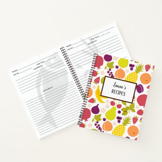 Personalisiertes Rezept-Notebook Notizblock (Innenseite)