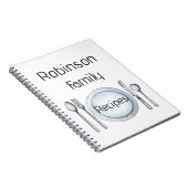 Personalisiertes Rezept Notizblock (Rechte Seite)