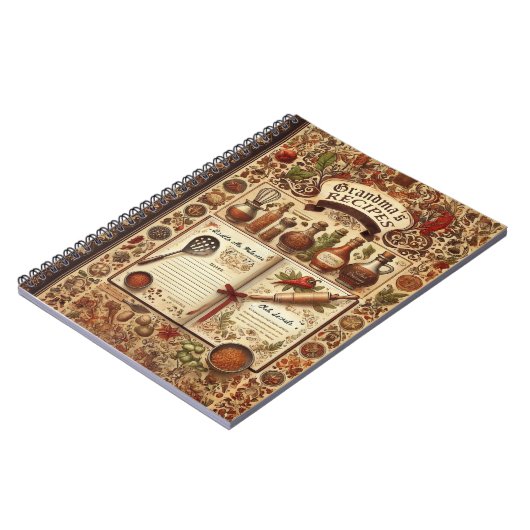 Personalisiertes Rezept SpiralNotebook Notizblock (Linke Seite)