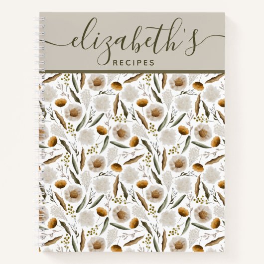 Personalisiertes Rezept SpiralNotebook Notizblock (Vorderseite)