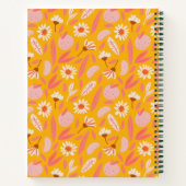 Personalisiertes Rezept Wiedergabe Retro Blumenmus Notizblock (Rückseite)