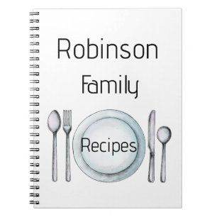 Personalisiertes Rezeptbuch Notizblock