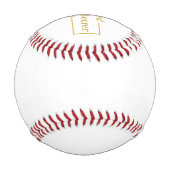 Personalisiertes Ringträger-Baseball-Geschenk für Baseball (Rückseite)