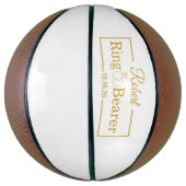 Personalisiertes Ringträger Baseball-Geschenk für Basketball (Vertikal)