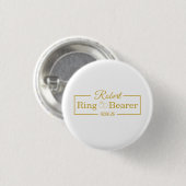 Personalisiertes Ringträger Baseball-Geschenk für Button (Vorne & Hinten)