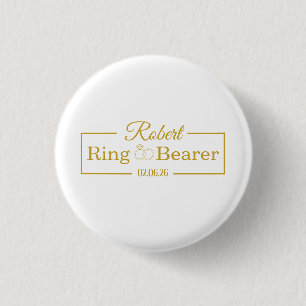 Personalisiertes Ringträger Baseball-Geschenk für Button