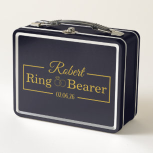 Personalisiertes Ringträger Baseball-Geschenk für  Metall Brotdose