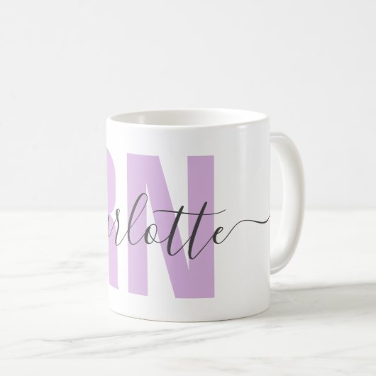 Personalisiertes RN-Abschluss-Geschenk für Kranken Kaffeetasse (VorderseiteRechts)