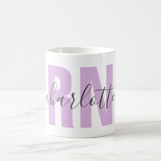 Personalisiertes RN-Abschluss-Geschenk für Kranken Kaffeetasse (Mittel)
