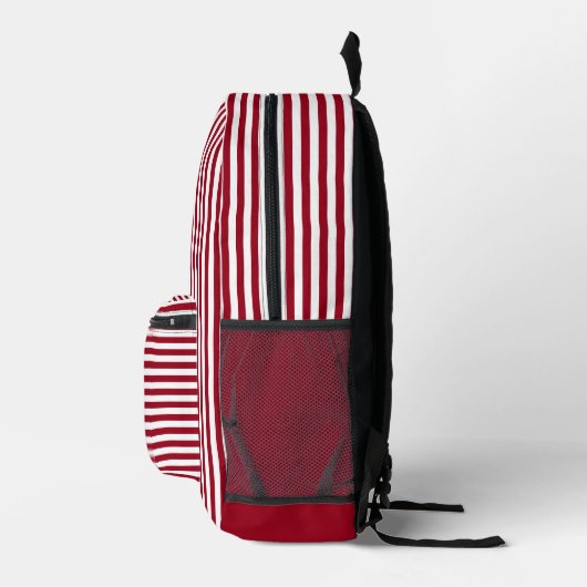 Personalisiertes RN Modernes und elegantes Streife Bedruckter Rucksack (Rechts)