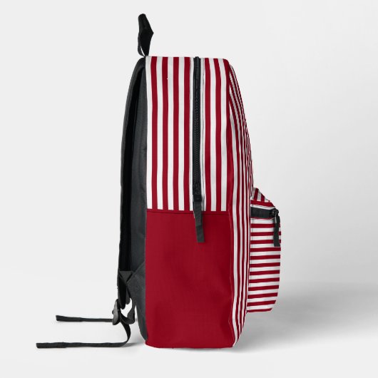 Personalisiertes RN Modernes und elegantes Streife Bedruckter Rucksack (Links)