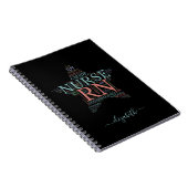 Personalisiertes RN Nurve Star Notebook Notizblock (Rechte Seite)