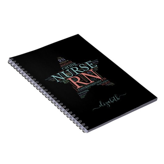 Personalisiertes RN Nurve Star Notebook Notizblock (Rechte Seite)