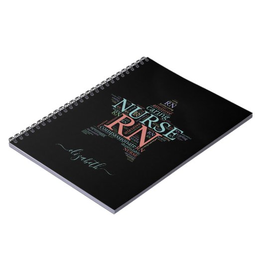 Personalisiertes RN Nurve Star Notebook Notizblock (Linke Seite)