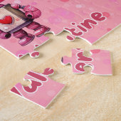 Personalisiertes Robotervalentinspuzzle  Puzzle (Seite)