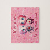 Personalisiertes Robotervalentinspuzzle  Puzzle (Vertikal)