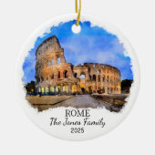 Personalisiertes Rom-Ornament, Italien Geschenk Keramik Ornament (Vorne)