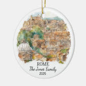 Personalisiertes Rom-Ornament, Italien Geschenk Keramik Ornament (Links)