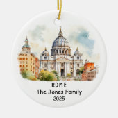 Personalisiertes Rom-Ornament, Italien Keramik Ornament (Vorne)