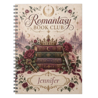 Personalisiertes Romantasy-Buchclub-Notizbuch Notizblock
