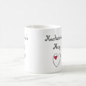 Personalisiertes romantisches Herz Kaffeetasse (Mittel)