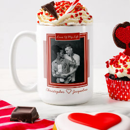 Personalisiertes Romantisches Valentinstag-Foto Kaffeetasse