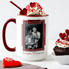 Personalisiertes Romantisches Valentinstag-Foto Tasse
