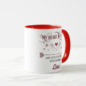 Personalisiertes romantisches Versprechen Benutzer Tasse (VorderseiteRechts)