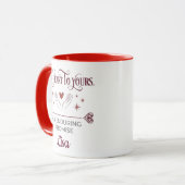 Personalisiertes romantisches Versprechen Benutzer Tasse (Vorderseite Links)