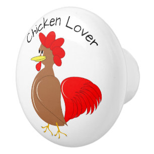 Personalisiertes Rooster-Design Keramikknauf
