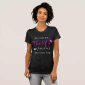 Personalisiertes Rosa "30 & Fabulous 30. Geburtsta T-Shirt (Vorne ganz)
