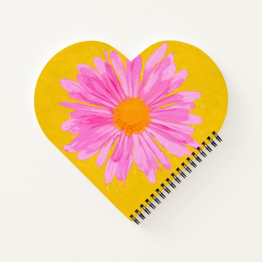 Personalisiertes rosa Blume-MalNotebook Notizblock (Rückseite)