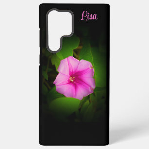 Personalisiertes rosa Blumen Samsung Case Galaxy Hülle