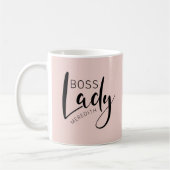 Personalisiertes Rosa-Boss-Logo Kaffeetasse (Links)