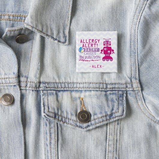 Personalisiertes rosa button (Beispiel)