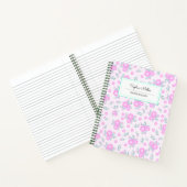 Personalisiertes rosa Coquette Floral Spiral Noteb Notizblock (Innenseite)