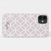 Personalisiertes rosa Diamantmuster Case-Mate iPhone Hülle (Rückseite (Horizontal))