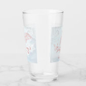 Personalisiertes Rosa Dolphin Glas (Rechts)