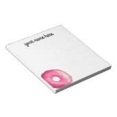 Personalisiertes rosa Donut Notizblock (angewinkelt)