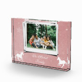 Personalisiertes rosa Einhorn-Foto Fotoblock (Rechts)